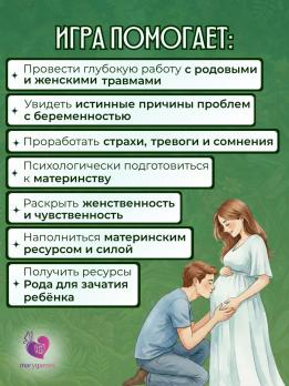"Счастье материнства" психологическая игра + 2 колоды МАК